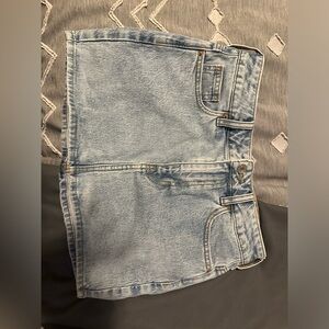 pac sun denim mini skirt